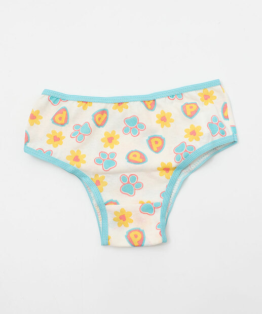 Kit 3 Calcinhas Infantil Patrulha Canina Tam 1 a 4 Rosa