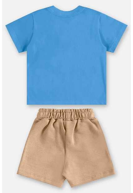 Conjunto Camiseta e Bermuda Bebê Up Baby
