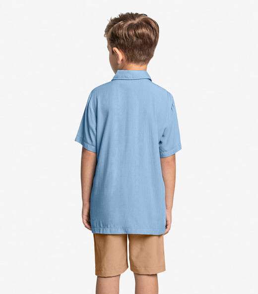 Conjunto Infantil Camisa Com Bermuda Trick Nick Azul