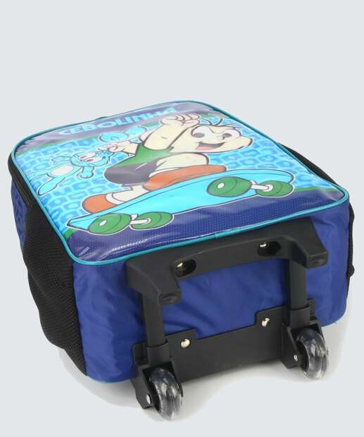 Mochila Mala Com Rodas Infantil Cebolinha Luxcel