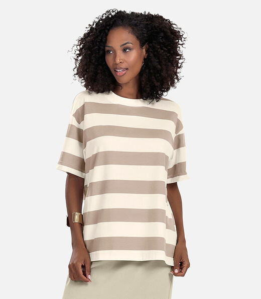 Image_T- Shirt Feminina Cotton Leve Rovitex Marrom