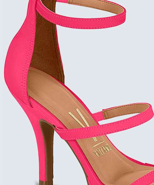 Sandália Salto Fino Feminina Tiras Vizzano 