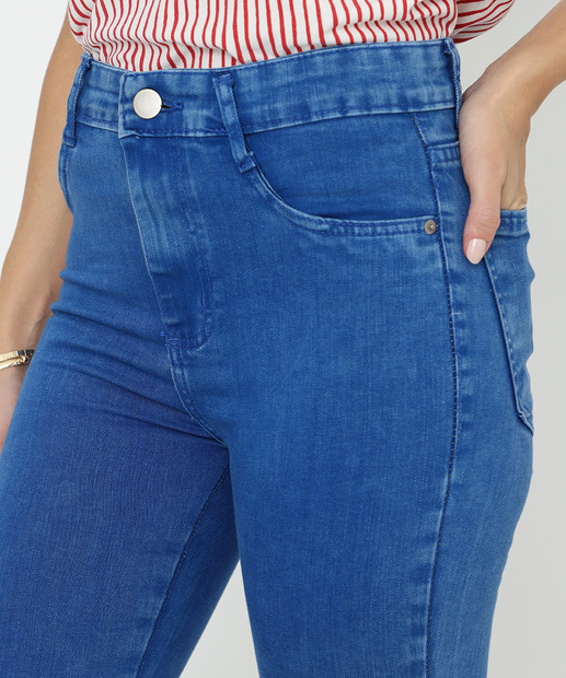 Calça Jeans Flare Feminina Petit Azul