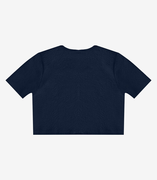 Blusa Feminina Em Malha Tapirus Infinita Cor Azul