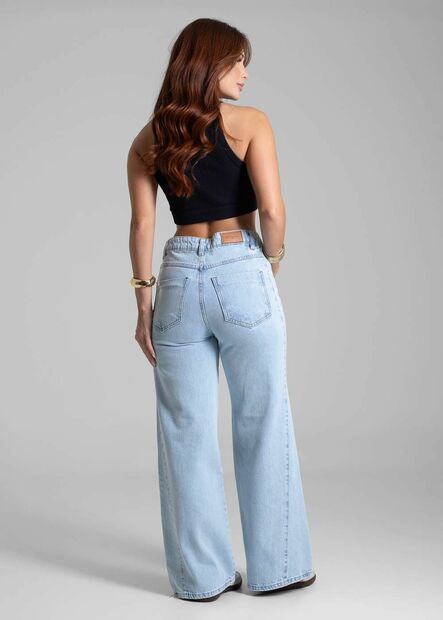 Calça Jeans Sawary Wide Leg Petit - 281972