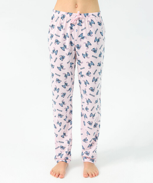 Pijama Infantil Stitch Manga Longa Disney Tam 4 a 16