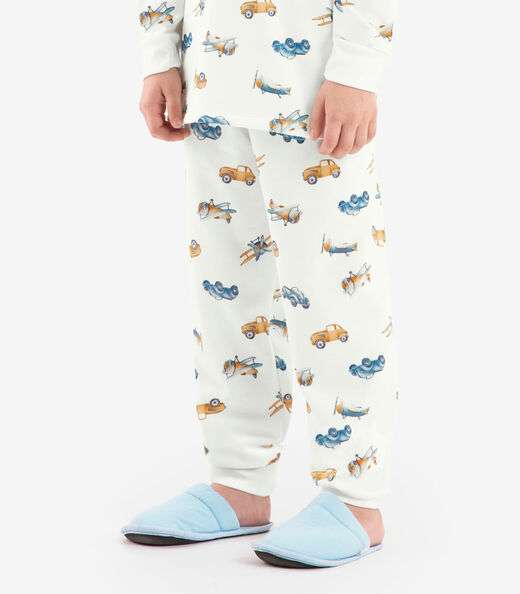 Pijama moletinho Rovi Kids Bege