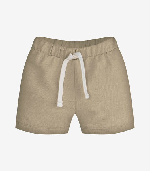 Conjunto Infantil Camiseta Com Bermuda Trick Nick Bege