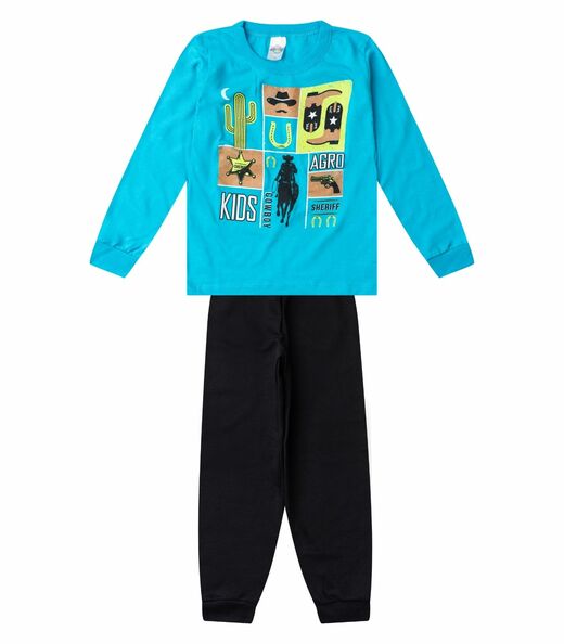 Image_Conjunto Menino Blusa Longa E Calça Select Azul