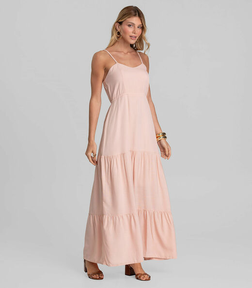 Image_Vestido Longo Feminino De Alça Em Viscose Dianna Marrom