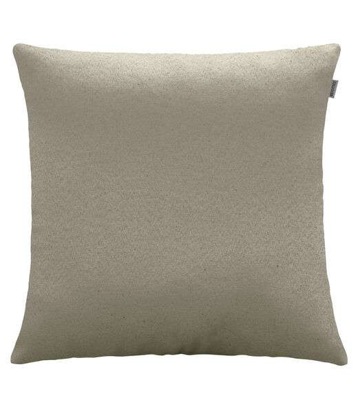 Capa De Almofada Jacquard Liso Adomes Bege