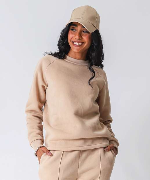 Image_Blusão Feminino Moletom Flanelado Marisa Bege