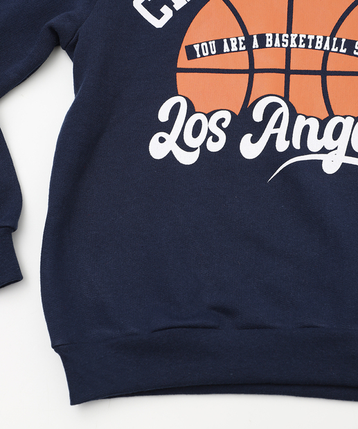 Blusão Infantil Moletom Estampado Marisa Tam 4 a 10 Azul