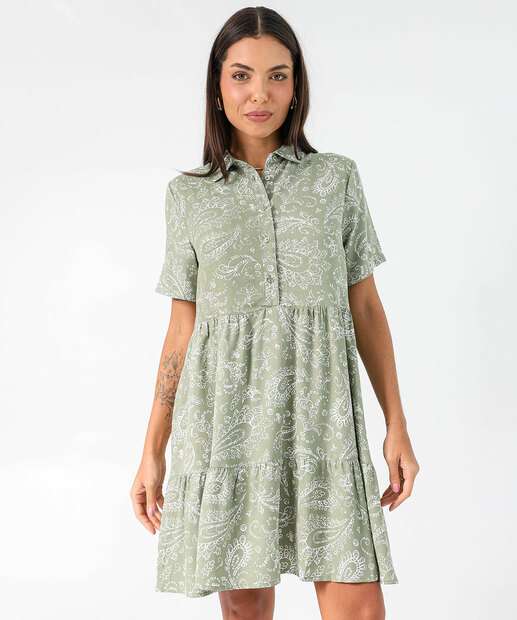 Image_Vestido Feminino Chemise Paisley Marisa Verde