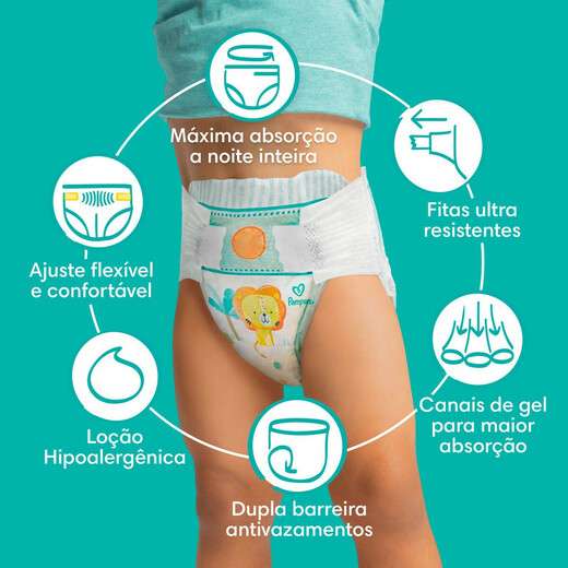 Fralda Pampers Confort Sec Xxxg 24 Unidades
