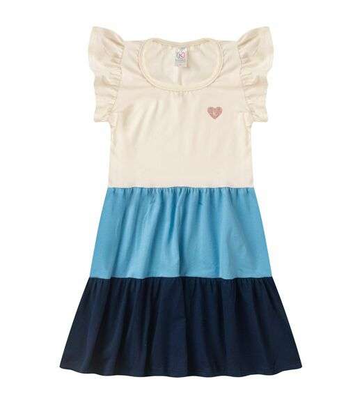 Vestido Menina 3 Marias Cotton Kappes Bege