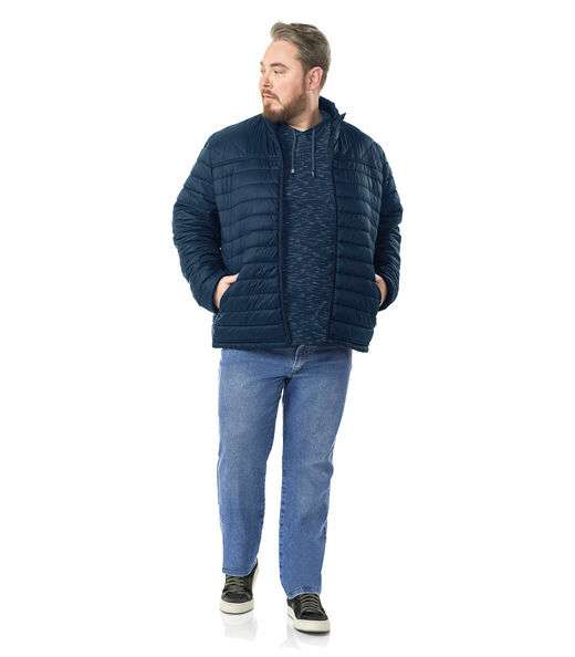 Jaqueta Masculina Plus Size Microfibra Diametro Azul