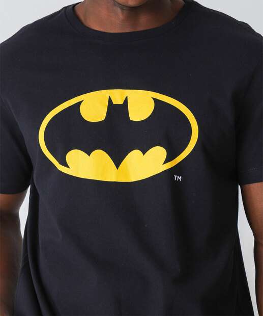 Camiseta Masculina Batman Warner Bros Preto