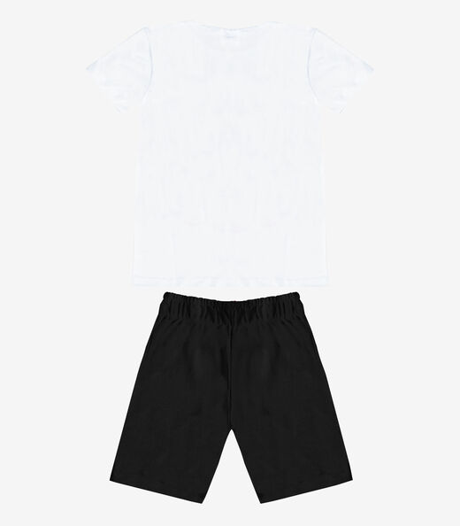 Conjunto Menino Camiseta E Bermuda Select Preto