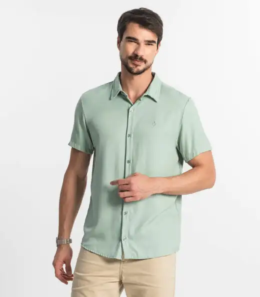Image_Camisa Masculina Viscose Diametro Verde