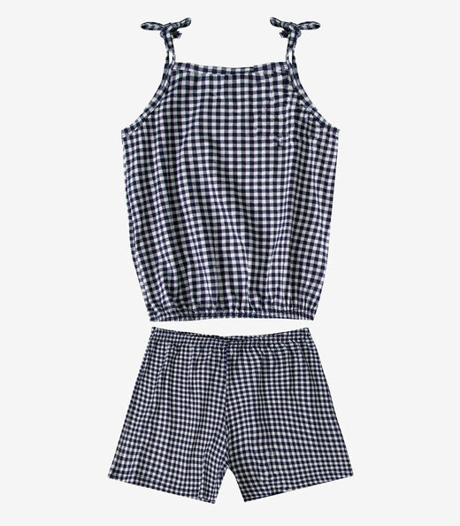 Conjunto Infantil Blusa de Alça e Short Select Azul