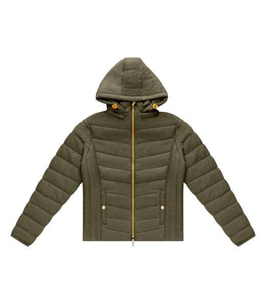 Jaqueta Feminina com Capuz em Microfibra Endless Verde