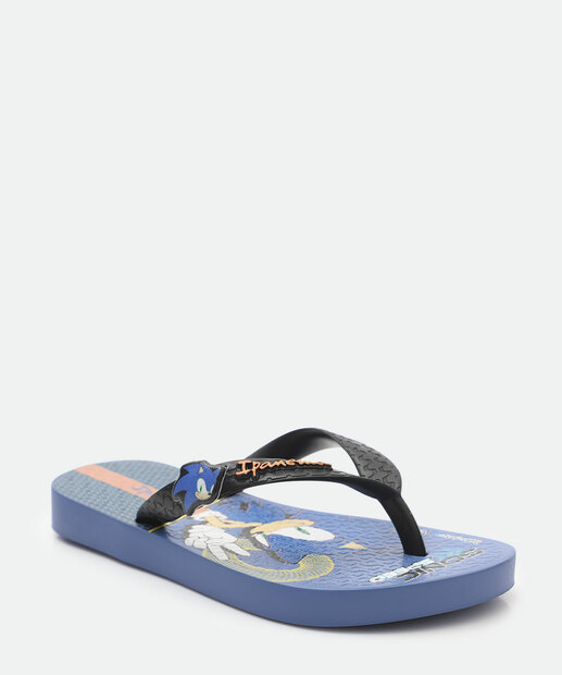 Chinelo Ipanema Infantil Sonic Azul