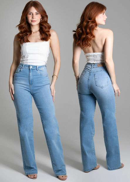 Calça Sawary Jeans Wide Leg - 278081