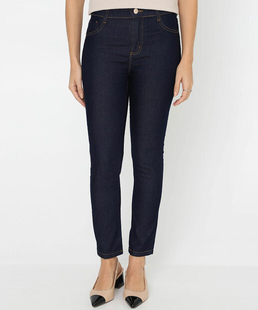 Calça Feminina Jeans Cigarrete Sawary Azul