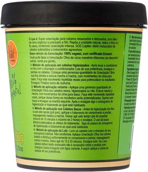 Creme Lola Umectacao Oliva 200g