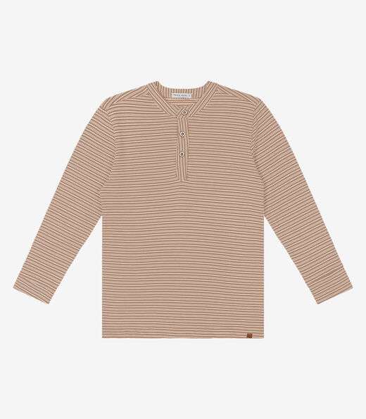 Image_Camiseta Infantil Masculino Manga Longa Trick Nick Marrom