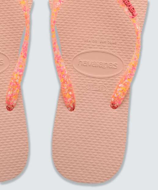 Chinelo Havaianas Feminino Slim Logo Metallic