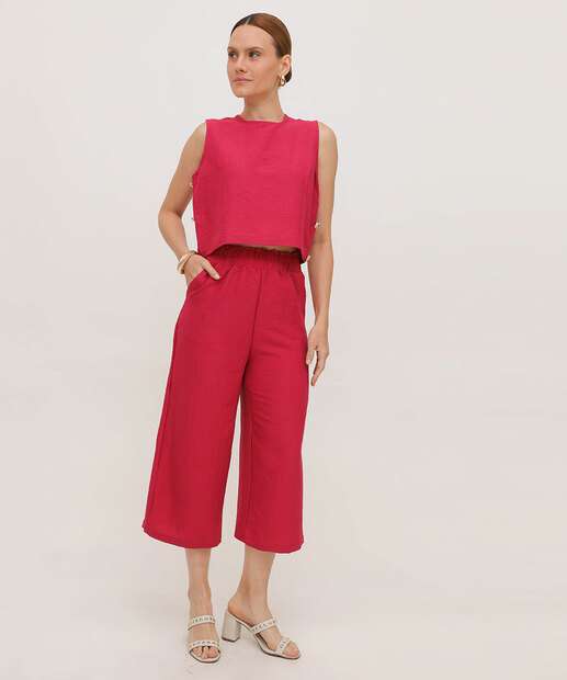 Image_Calça Pantacourt Feminina Marisa Rosa