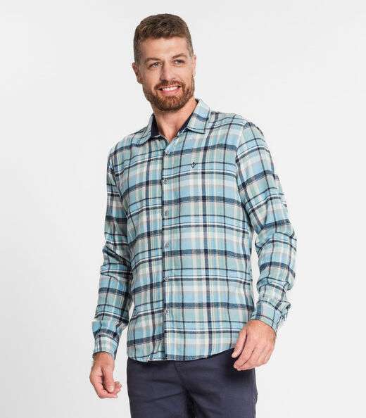 Image_Camisa Masculina Manga Longa Diametro Azul