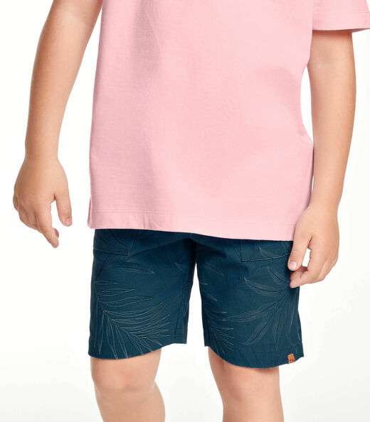 Bermuda Masculina Infantil Sarja Trick Nick Azul