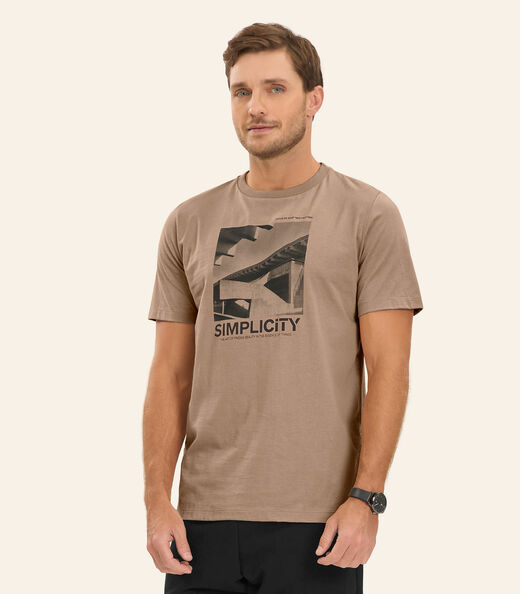 Image_Camiseta Meia Malha Masculina Diametro Marrom