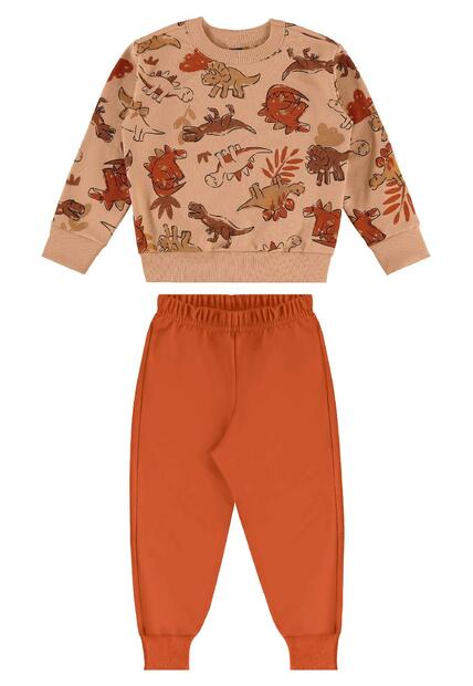 Conjunto Blusão Dinos e Calça Bee Loop