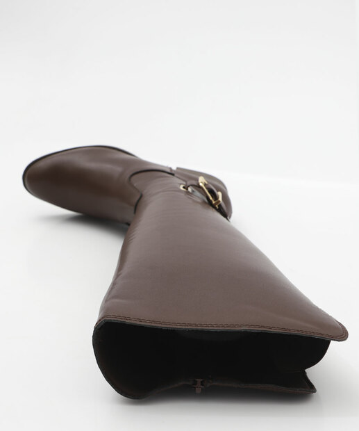 Bota Feminina Montaria Cano Alto Via Uno Marrom