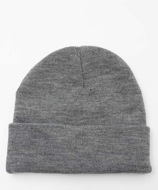 Touca Feminina Tricô Mescla Marisa Cinza