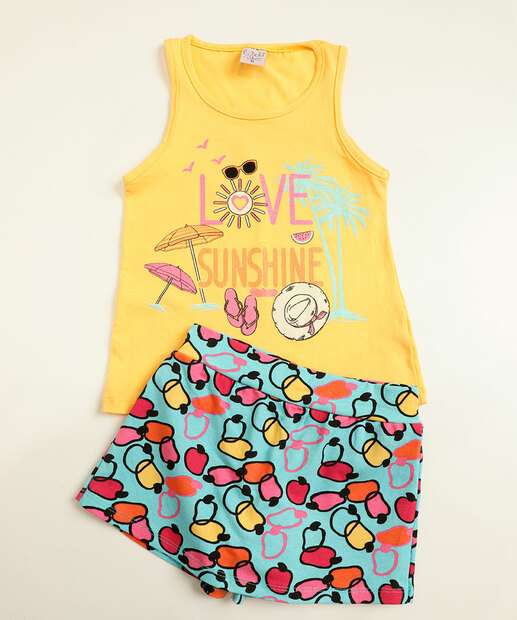 Conjunto Infantil Regata Estampado Tam 4 a 10