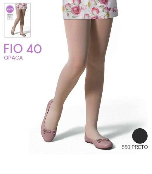 Image_Meia Calça Infantil Fio 40 Selene Preto