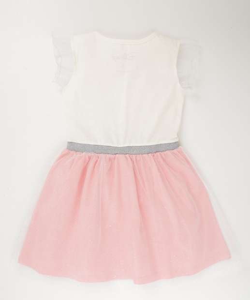 Vestido Infantil Fantasia Tule Marie Tam 4 a 10