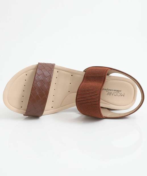 Sandália Feminina Plataforma Modare Marrom