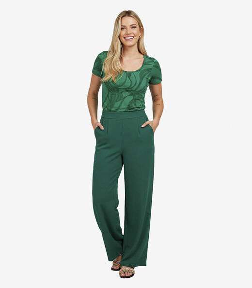 Blusa Feminina em Malha Visco Infinita Cor Verde