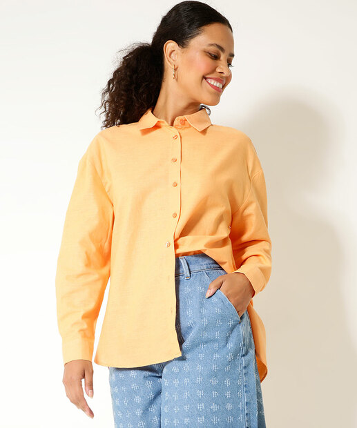 Camisa Feminina Manga Longa Marisa