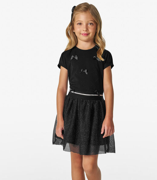 Image_Conjunto Infantil Blusa com Saia Trick Nick Preto