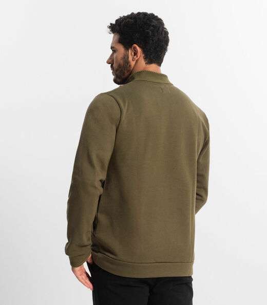 Jaqueta Masculina Em Moletom Diametro Verde