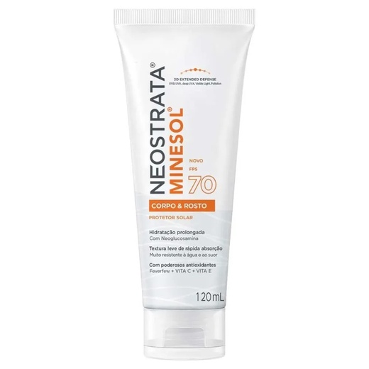Image_Kit com 2 Unidades de Protetor Solar Neostrata Minesol Corpo E Rosto Fps70 120ml