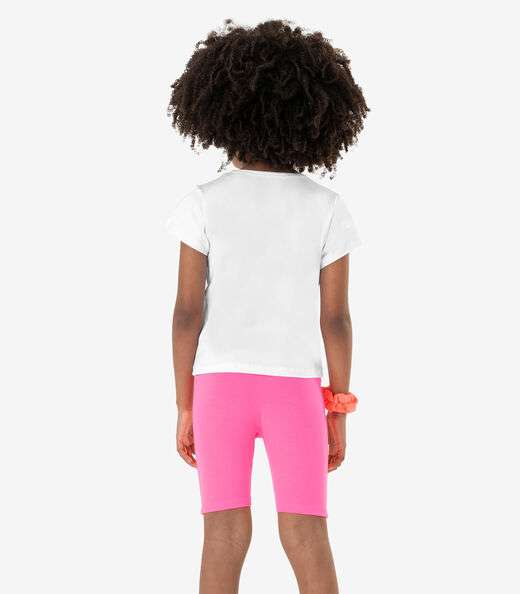 Blusa Básica Infantil Feminina Rovitex Kids Branco
