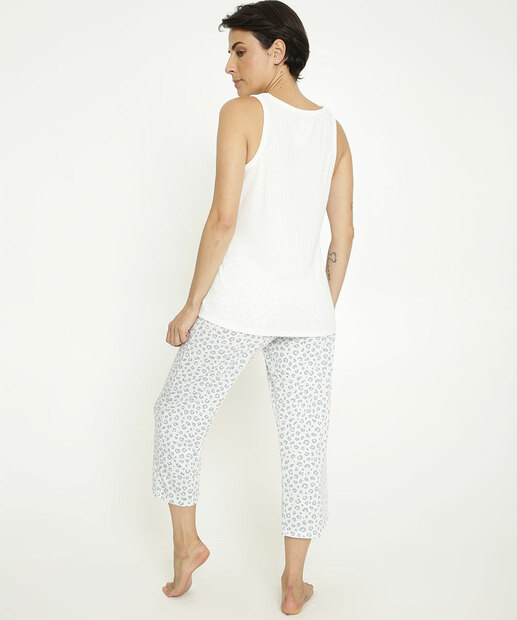 Pijama Feminino Pantacourt Estampa Animal Print Marisa